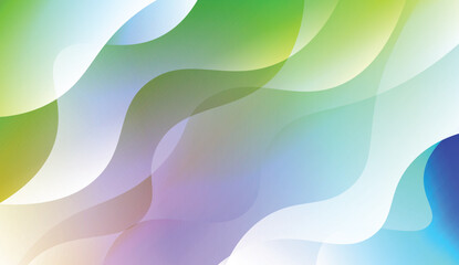 Template Abstract Background With Curves Lines. Design For Cover Page, Poster, Banner Of Websites. Vector Illustration with Color Gradient.