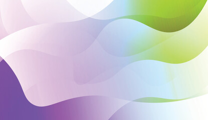 Wavy Background. For Design Flyer, Banner, Landing Page. Vector Illustration with Color Gradient.
