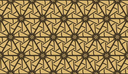 Elegant background with polygonal line. Triangular style. Vector illustration. Brown. Modern design for you business, project. Seamless