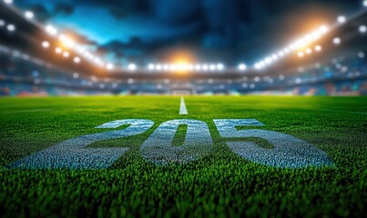 2025 in Large Numbers in a Soccer Stadium