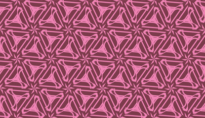 Pattern with polygonal geometric elements. Vector Seamless illustration. Template for wallpaper, interior design, decoration, scrapbooking page.