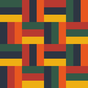 Colorful geometric ornament