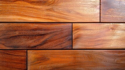 Fototapeta premium Closeup of a detailed, weathered mango wood surface with a rustic, natural pattern of cracks and grain
