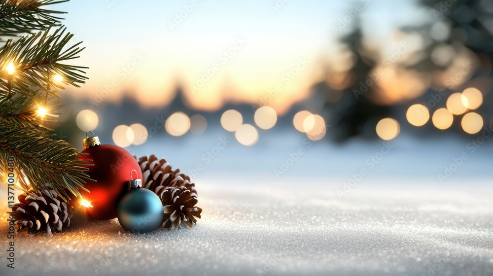 Poster mesmerizing winter holiday background with a digital display of glowing blue particles, creating a c