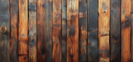 Seamless Wooden Texture Vertical Planks Warm Brown Wood Background Panoramic