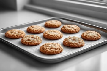 Coconut Macaroons Traditional German Christmas Cookies Baking Tray Parchment Close Up