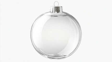 Clear Transparent Christmas Ornament