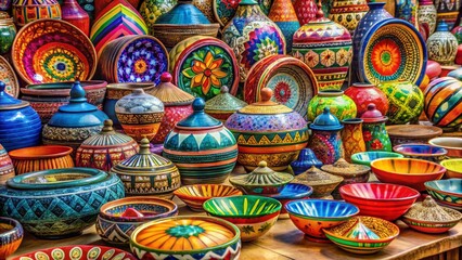 Colorful Decorative Pottery Collection