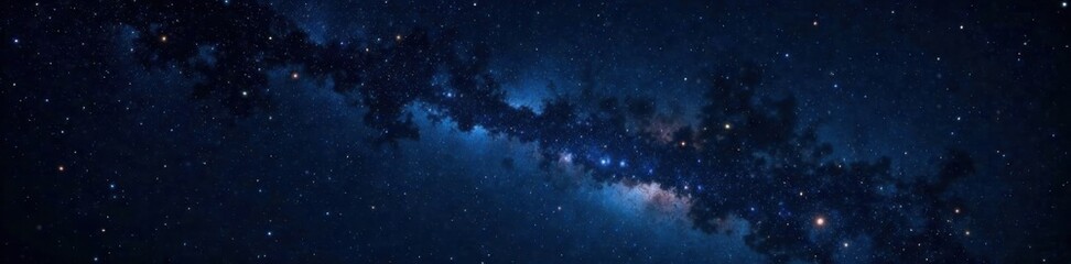 Dark celestial canvas with twinkling stars against a velvety black sky, cosmos in infinite depth, darkness, stars, night