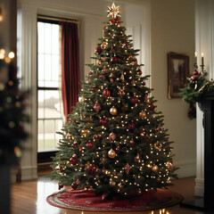Christmas tree decorating ideas with gifts.