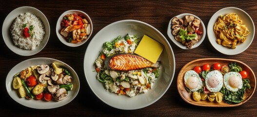 Diverse Healthy Meal Selection