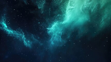 A mesmerizing aurora borealis over a clear night sky