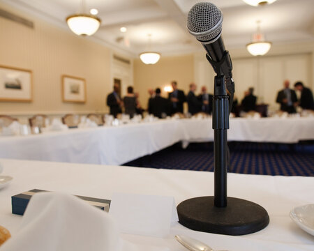 Microphone in meeting room