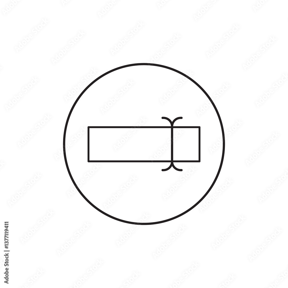 Poster rename icon, simple flat black linear illustration for web and app..eps