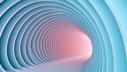 Obraz premium Hypnotic Gradient Vortex: An Abstract Journey into Depth and Motion
