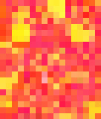 モザイク  apple  4　　描いたリンゴの絵をモザイクにしました。