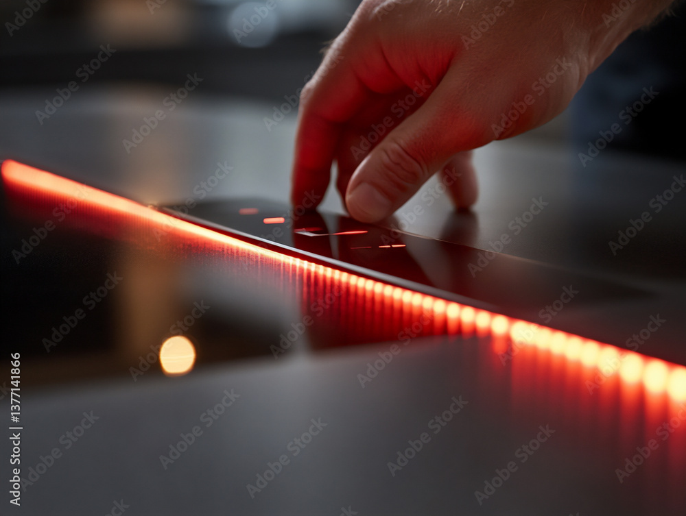 Poster using induction hob