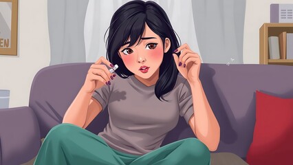 Drug Addict Holding Pills