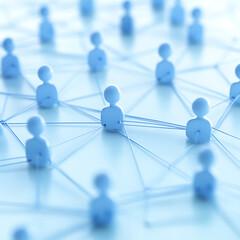 Connecting people in a digital world network visualization online space infographic abstract conceptual