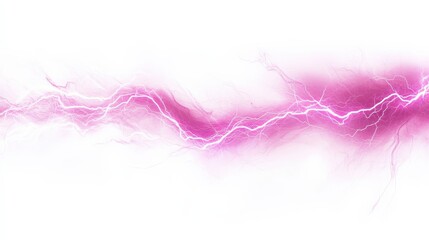 Abstract Pink Lightning Discharge