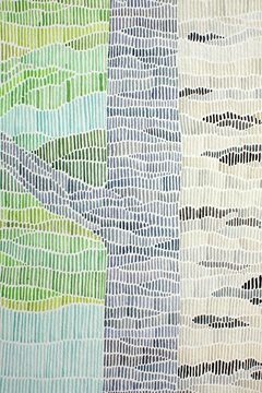 watercolor abstract trees