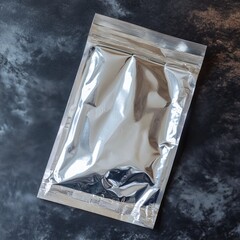High-end product image of an unopened sports trading card foil packet displaying shiny surface and packaging design