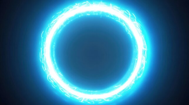 Abstract Circle of Light Energy