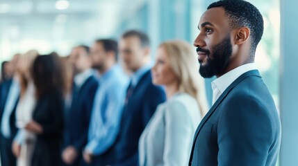 Business professionals networking at a leadership conference, symbolizing professional development