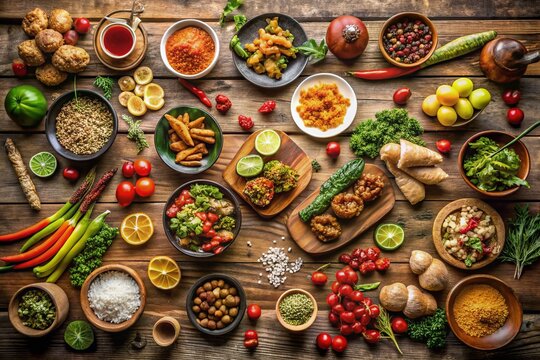 Delicious Global Cuisine: 2018 Word Cloud Food Photography
