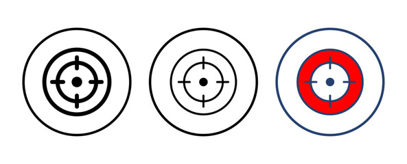 Target icon vector. goal icon vector. target marketing icon vector