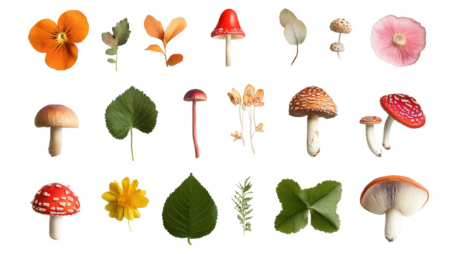 Minimal office supplies set with calculator, ruler, and pen, Transparent background, PNG file,