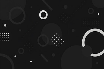 Obraz premium 幾何学模様の黒い画像