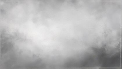 Fototapeta premium Watercolor background in gray and white painting with cloudy distressed texture grunge border, soft fog or hazy lighting and pastel colors. Generated image
