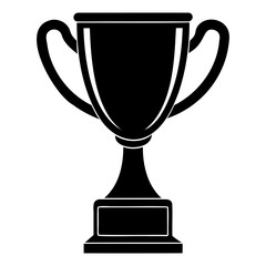 High-Quality Trophy Silhouette Vector Perfect for vector design on Transparent Background with PNG