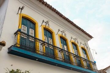 Scenic view capturing the charm and traditional architecture of Paraty, a historic town in Rio de Janeiro, Brazil