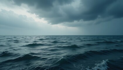 storm clouds over sea
