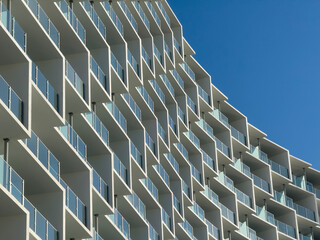 Modern high rise hotel.