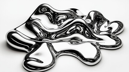 Molten Metal Abstract Art Form