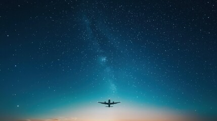 Infinite Horizon with Two Tiny Airplanes Flying Under a Starry Sky