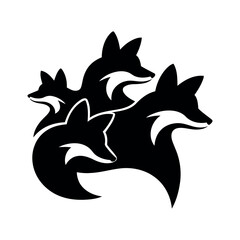 Obraz premium wolf head icon