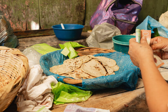 Tortilla sale at a local market