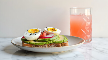 Avocado Toast with Soft Boiled Egg
