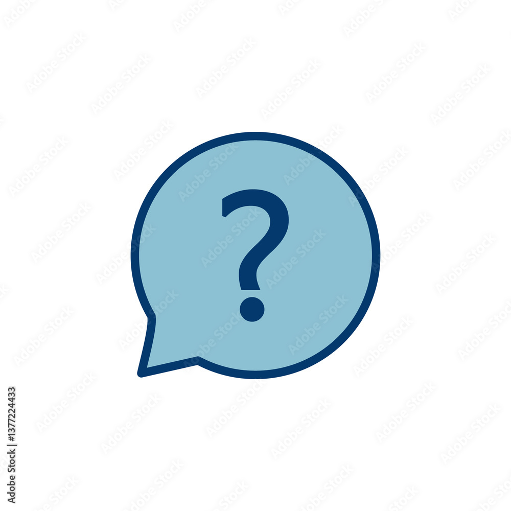 Aufkleber question icon vector isolated on white background. question mark sign. help icon. faq