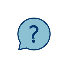 Question Icon vector isolated on white background. Question mark sign. help icon. Faq