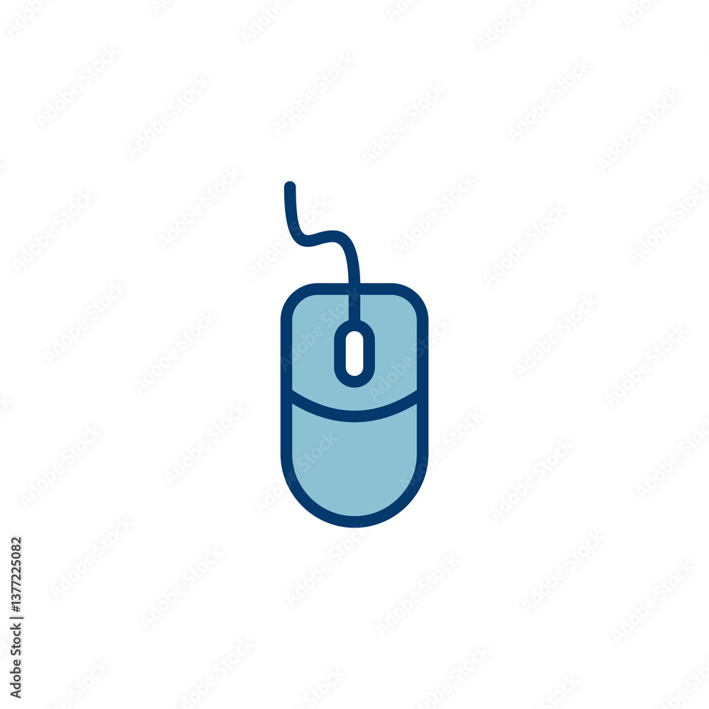 Poster computer mouse icon vector isolated on white background. computer mouse vector icon