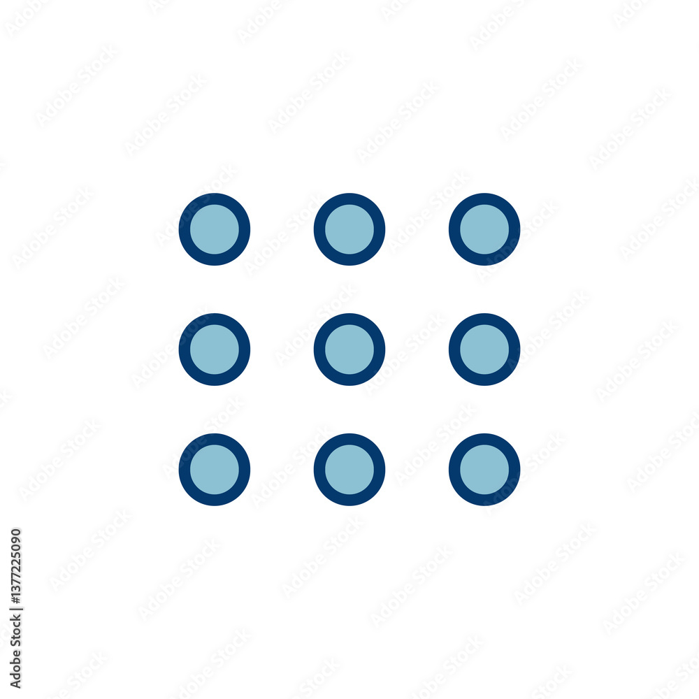 Aufkleber menu icon vector isolated on white background. web menu icon