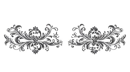 Elegant Floral Design Divider.