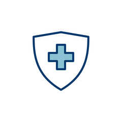 Health insurance icon vector isolated on white background. Insurance health document icon