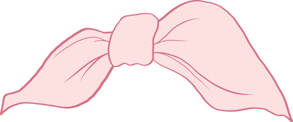 Pink Retro ribbon bow