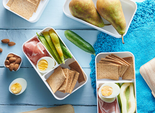 Kids packed lunch box